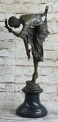 D.H.Chiparus Bronze Statue Art Deco Dancer Sculpture Hot Cast Figurine • £403.82