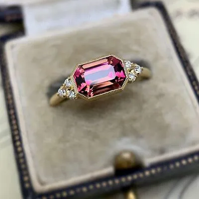 AU Fashion Party Pattern Vintage Style Elegant RED Stone Alloy Rhinestone Ring • $8.15