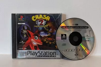 Crash Bandicoot 2 Cortex Strikes Back Sony PlayStation 1 PS1 Game See Desc • £10.99