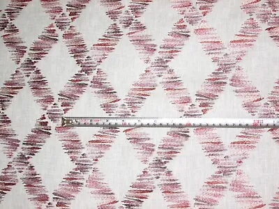 Prestigious Tex Eau-de-Nil Embroidered Diamond Trellis Furnishing Fabric 1.6 Mt • £13.95