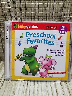 Baby Genius Preschool Favorites Nursery Rhymes & Sing-Along (2 Disc Set) USED CD • $5