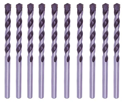 10Pcs Masonry Drill Bits 5/32  Carbide Tipped Black/White Stone Bricks Concrete • $9.99