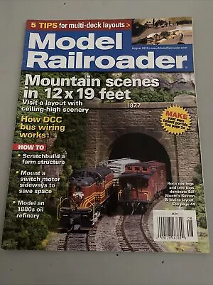 Model Railroader August 2012 DCC Bus Wiring 1880S Oil Refinery￼ • $5