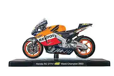 VALENTINO ROSSI Honda RC 211V 2003 MotoGP Bike - Collectable Model - 1:18 Scale • £19.99