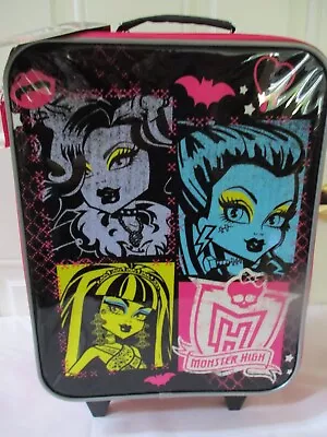 Monster High Rolling Suitcase Luggage Doll Storage Or 4 You! Mattel new W Tags • $49.99