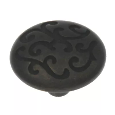 Hickory Hardware Mayfair Windover Antique 1 1/4  Ornate P3091-WOA Cabinet Knob • $3.20