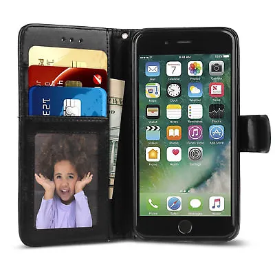 $8.54 • Buy Magnetic Leather Wallet Case Card Holder Flip Cover F Apple IPhone 8 7 Plus 6 6s