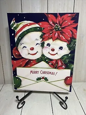 SNOWMEN Merry Christmas Snowman SIGN Winter Wall Door Art Hanging Hanger Decor • $15