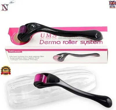 540 Titanium Microneedle Derma Roller Skin Care For Facial Wrinkles All Sizes • £5.99