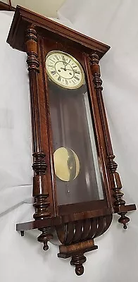 Antique Gustav Becker Vienna 8 Day Wall Clock  • $415