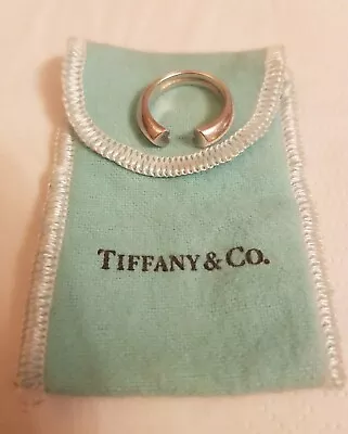 £185 • Buy Tiffany & Co. Paloma Picasso Sterling Silver Tenderness Heart - Ring Size I  I 