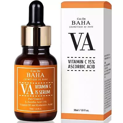 Vitamin C Facial Serum With L-Ascorbic Acid 15% With Vitamin B5 - For Fades A... • $16.61