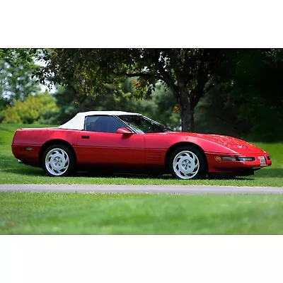 Convertible Top WHITE Vinyl For 1994-1996 C4 Corvette With Glass Window Defog • $699.95