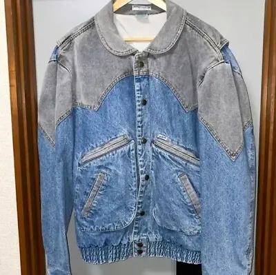 Vintage GUESS Georges Marciano 80's Denim Jacket Marty McFly Back To The Future • $310.99