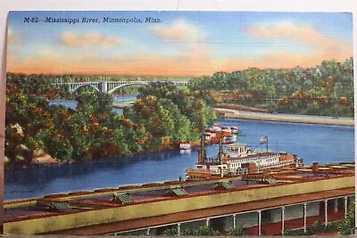 Minnesota MN Minneapolis Mississippi River Postcard Old Vintage Card View Postal • $0.50