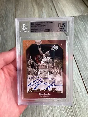 2009-10 Greats Of The Game On Card Auto: Michael Jordan #6 Bgs 8.5 Autograph 9 • $4000