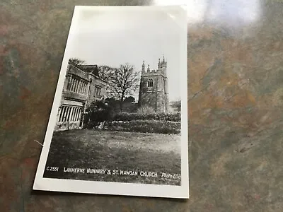 Lanherne Nunnery &St Mawgan ChurchCornwall. RP Postcard.George W F EllisNo2551 • £2.99