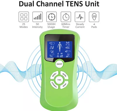 £17.66 • Buy Pulsed Tens Ems Physiotherapy Machine For Body Muscle Pain Relief Acupuncture UK