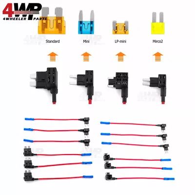 12PCS Fuse TAP ADAPTER Kit 12V 20 Amp Car Add-a-circuit Mini Standard Blade Fuse • $6.79