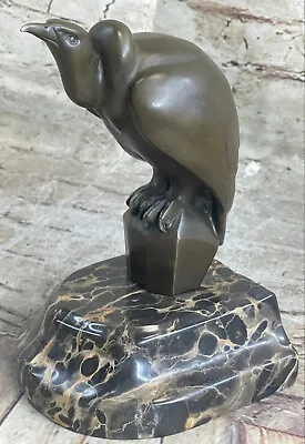 Bronze Sculpture  Bookend New Vulture Office Decoration Art Nouveau Figurine  • $149.40
