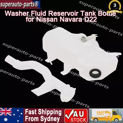 Windscreen Washer  Fluid Reservoir Tank Bottle & Pump For Nissan Navara D22  • $38