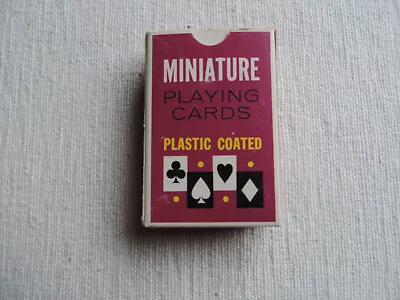 Vintage Whitman 8150 Miniature Playing Cards Complete 1950's 2 SINGLE  DECKS • $17.50