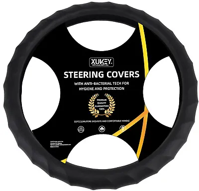 14 ~15  Silicone Steering Wheel Cover Golve Auto Car Non-slip Leather Universal • $15.03