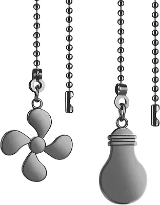 2 Pieces Ceiling Fan Pull Chain 13 Inch Ceiling Fan Pull Chain Extender Ornament • $7.68