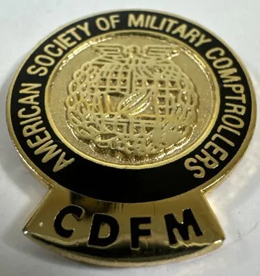 Cdfm American Society Of Military Comptrollers ~ Tie Tack / Lapel Pin • $10.80