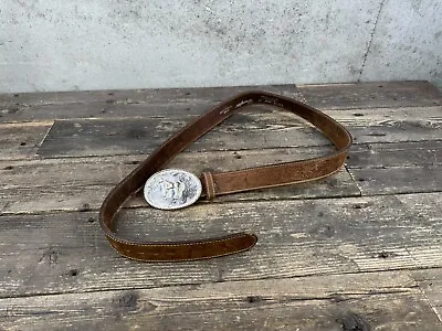 Montana Silversmith Horse Belt Buckle Wrangler Belt Vintage • $189
