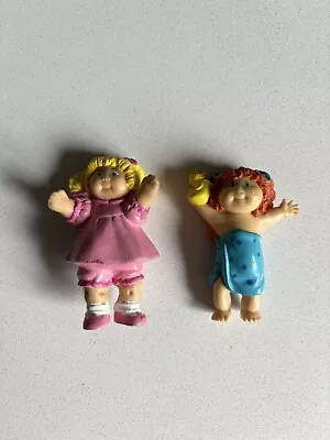 Vintage 1984 OAA Inc Cabbage Patch Kids Mini Figures PVC Figurines Lot Of 2 • $9.99