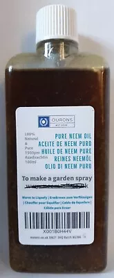 100ml Neem Oil 100% Pure Multi-Use Oil Virgin Cold Pressed • £6.30