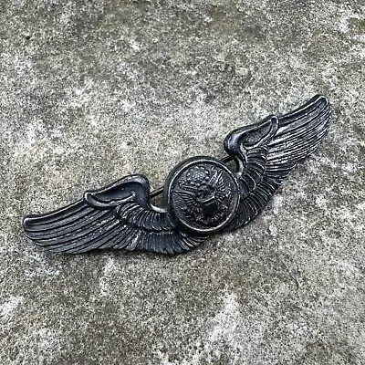 ORIGINAL WWII WW2 US AAF Sterling 3-Inch Air Crew Wing - Slightly Vaulted • $85