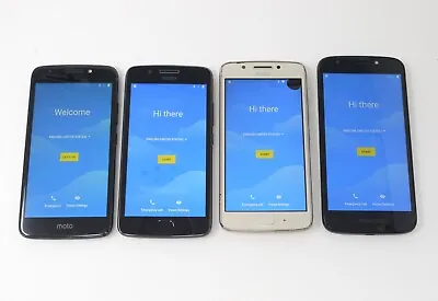 Lot Of 4 Motorola Smartphones - For Parts - Moto E4 / Moto G5 / Moto E5 Play • $39.99