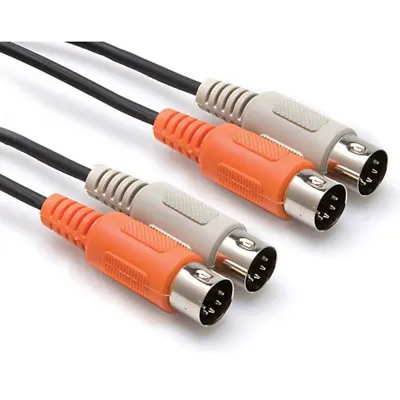 Hosa MID-202 Dual MIDI Cable Dual 5-pin DIN To Same 2 M • $13.95