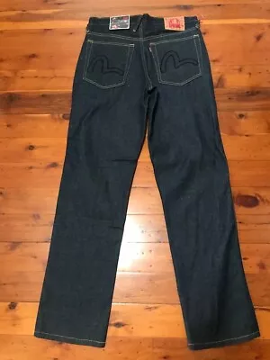 Evisu Indigo Blue/black Diamontes  Lot 0331 Jeans Sz 36 Bnwt • $120