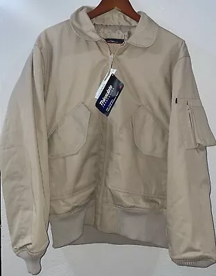 NWT Men's Gibson&Barnes Khaki Flight Jacket Med-Reg Sentinel Thinsulate Resolute • $119