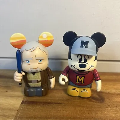 Disney Vinylmation MASCOT SERIES - MICKEY UNIVERSITY  & OBI WAN Ships Fast! • $16.90