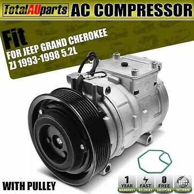 AC A/C Compressor For Jeep Grand Cherokee ZJ 1993-1998 5.2L 5.9L PAG100 10PA17C • $205.99