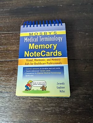 New Mosby's Medical Terminology Memory Note Cards Healthcare Professionals  • $14.95