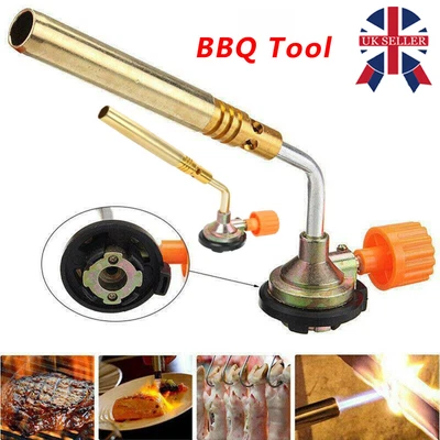 £6.25 • Buy Butane Gas Blow Torch Flamethrower Burner Welding Ignition Camping BBQ Tool