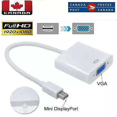 Mini DP Display Port To VGA Adapter Cable Cord For TV/monitor/Projector/Laptop • $4.05