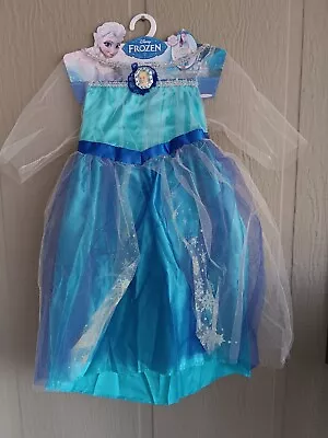 Disney Frozen Princess Elsa Dress Up Costume Pretend Play Size 4-6X- NEW! • $10