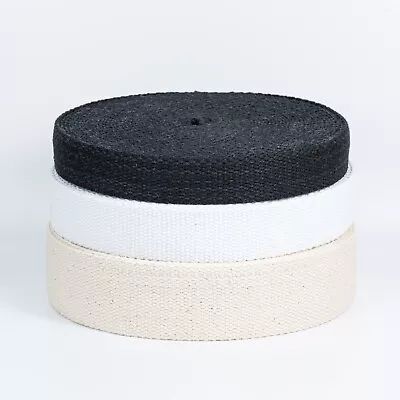 Heavy Duty Cotton Tape Webbing Canvas Tapes Carpet Mat Edging Bag Trim Material • £1.90