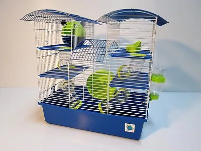 Abby Large Hamster Cage 3 Tier Plastic Hamster Cage Purple Or Blue • £44.99