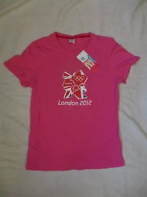Ladies Pink Olympics London 2012 Official T Shirt  Top Size 16 (NEW) • £4.99