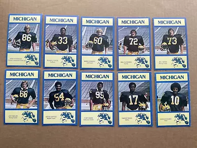 1977 Michigan Wolverines Football 21 Postcard Set Big Ten Champions • $44