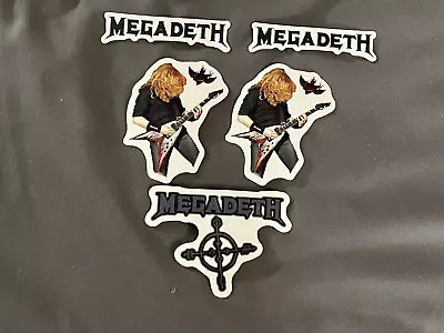 Lot Of 5 MEGADETH 3/4  To 3   Band Logo STICKERS Fast! FREE SHIP! Dave Mustaine • $8