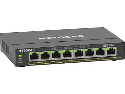 NETGEAR 8 Port PoE Gigabit Ethernet Plus Switch (GS308EP) - With 8 X PoE+ @ 62W • $99.99