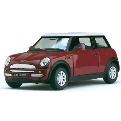 Kinsmart 1:28 Display Mini Cooper Diecast Car Red Color Kt5059d • $5.99